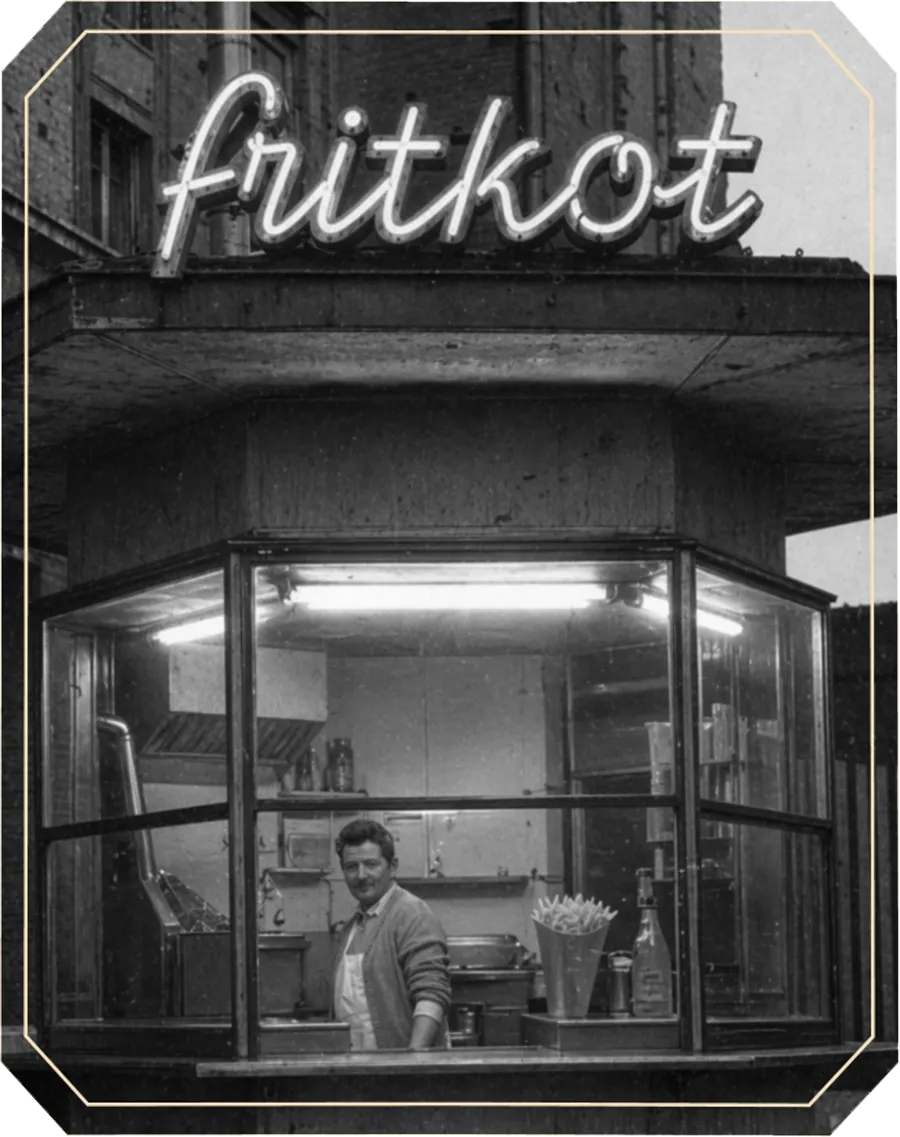 La devanture du fritkot 140°